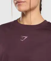 Power Oversized T-Shirt(Depth Purple,XXS)
