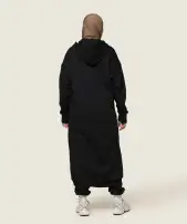 GS x Leana Deeb Oversized Longline Zip Through(Black,XXS)
