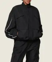 GS x Leana Deeb Woven Jacket(Black,XXS)