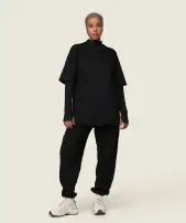 GS x Leana Deeb Oversized T-shirt(Black,XXS)