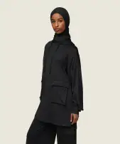 GS x Leana Deeb Oversized Hoodie(Black,XXS)