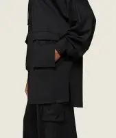 GS x Leana Deeb Oversized Hoodie(Black,XXS)