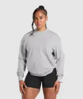 Power Oversized Long Sleeve Top