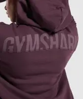 Power Oversized Zip Hoodie(Depth Purple,XXS)