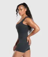 Gains Seamless All-In-One(Black,XXS)