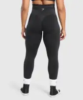 Glute Boost Seamless Leggings(Black/Asphalt Grey,XXS)