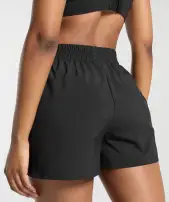 Pintuck Shorts(Black,XXS)