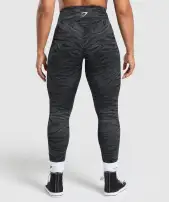 Power Leggings(Asphalt Grey Print,XXS)