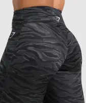 Power Leggings(Asphalt Grey Print,XXS)