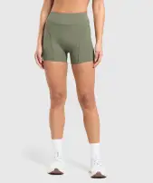 Dipped Waistband Shorts(Base Green,XXS)