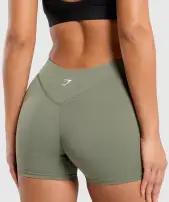Dipped Waistband Shorts(Base Green,XXS)
