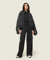 GS x Leana Deeb Flared Pants(Black,XXS)