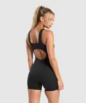 Corset Seamless Bodysuit(Black,XXS)