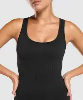 Corset Seamless Bodysuit(Black,XXS)