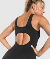 Corset Seamless Bodysuit(Black,XXS)