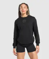Legacy Oversized Long Sleeve Top(Black,XXS)