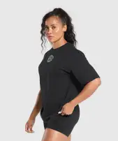 Legacy Oversized T-Shirt(Black,XXS)