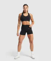 Lift Seamless Shorts(Black/Black Marl,XXS)