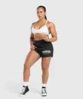 Lifting Essentials Graphic Brushed 4' Shorts(Black,XXS)