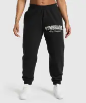Lifting Essentials Graphic Brushed Oversized Joggers(Black,XXS)