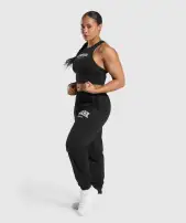 Lifting Essentials Graphic Brushed Oversized Joggers(Black,XXS)
