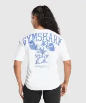 Lifting Graphic T-Shirt(White,XXS)