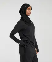 Long Line Long Sleeve Top(Black,XS)