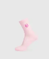 Love Heart Cutie Graphic Crew Sock Single