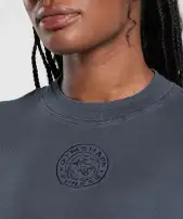 Premium Legacy Washed Oversized T-Shirt(Heavy Blue,XXS)
