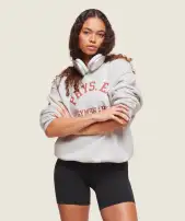 Phys Ed Crew Neck Sweatshirt(Light Grey Core Marl,XXS)