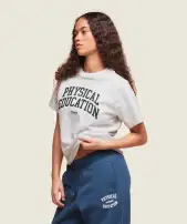 Phys Ed T-Shirt(Light Grey Marl,XXS)