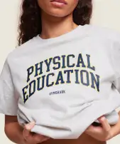 Phys Ed T-Shirt(Light Grey Marl,XXS)