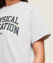 Phys Ed T-Shirt(Light Grey Marl,XXS)