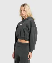 Rest Day Ribbed Hoodie(Asphalt Grey,XXS)