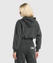 Rest Day Ribbed Hoodie(Asphalt Grey,XXS)