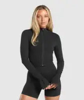 Luxe Seamless Jacket(Coal Marl,XXS)