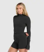 Luxe Seamless Jacket(Coal Marl,XXS)