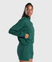 Rest Day Sweats 1/2 Zip Pullover(Bros Bold Teal Marl,XXS)