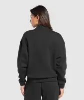 Rest Day Sweats 2.0 1/4 Zip Pullover(Black,XXS)