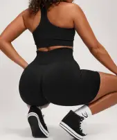 Lift Seamless Shorts(Black/Black Marl,XXS)