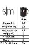 Collegiate Scout Coffee Mug with Flip Lid(Virginia,12oz)