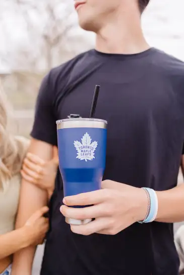 NHL® Cruiser Insulated Tumbler with Flip Lid and Straw - 30oz(Winnipeg Jets,30oz)