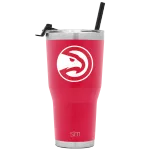 NBA Summit Water Bottle with Straw Lid - 32oz(Atlanta Hawks,30oz)