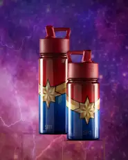 Summit Kids Water Bottle with Straw Lid(Captain Marvel,14oz)