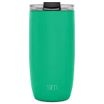 Voyager Tumbler with Clear Flip Lid & Straw(Island Jade,16oz)