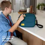 Hadley Lunch Bag with Shoulder Strap(Navy)