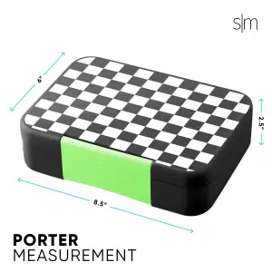 Porter Bento Box(Black and White Checkmate)