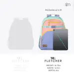 Fletcher Kids' Backpack(Minnie Mouse Rainbows,Large)