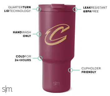 NBA Trek Tumbler with Flip Lid(Cleveland Cavaliers,30 oz)