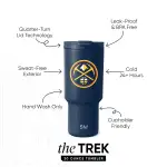 NBA Trek Tumbler with Flip Lid(Denver Nuggets,30 oz)